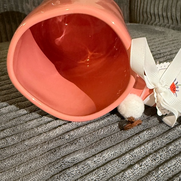 Rae Dunn 🩷 NANA Pink Ceramic Mug with white Daisy Design & Ornament- NWT - Picture 4 of 6